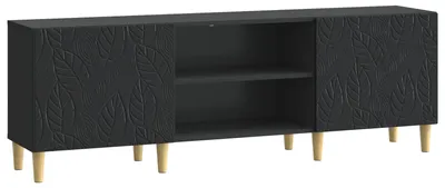 Obrázok produktu pre vidaXL TV skrinka 150 x 31 x 50 cm, čierna, drevotrieska
