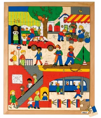 Image de Educo Dessus et dessous - la ville ? 120 pièces de puzzle
