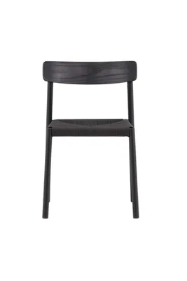 Image de Malmön chaise de salle à manger tresser noir