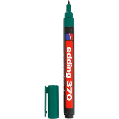 Produktbild von edding Permanentmarker 370 4-370004 1mm Rundspitze nachfüllbar grün