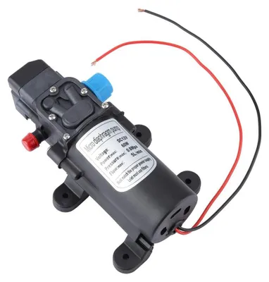 Imagen del producto de Bomba de agua de 12 V, 60 W, bomba de membrana eléctrica con interruptor de presión