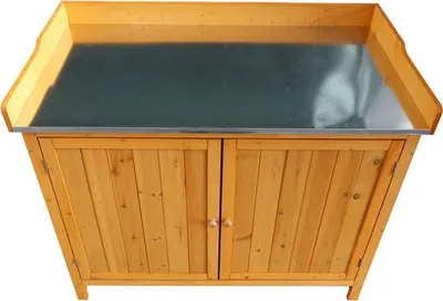 Image de Table de plantation en bois Coffre de jardin Serre Herbes Fleurs Légumes Tablette de jardin