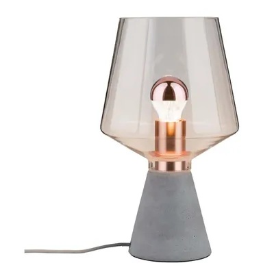 Immagine prodotto di Lampada da tavolo in vetro, cemento H 20 cm, NEORDIC YORK I