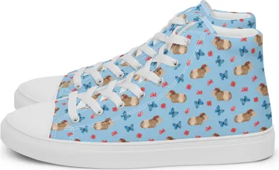 Produktbild von Mr. & Mrs. Panda Damenschuhe Meerschweinchen Weisheit Größe 44 - Blau - Geschenk, Wunder, Sneaker Damen, Halbschuhe, Wunderland, Lustige Sprüche, Schuhe, Stoffsneaker