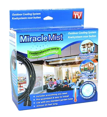 Produktbild von KÜHLSYSTEM Miracle Mist im Freien 6m Nebelzeile Outdoor Wassernebel Terrasse Zerstäuber 33