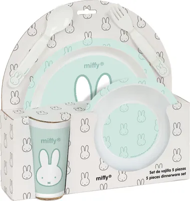 Produktbild von Miffy Mint Kindergeschirr-Set (5 Teile)