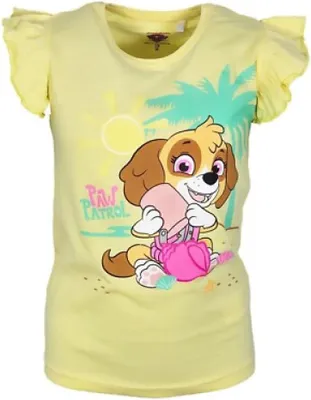 Produktbild von Paw Patrol Skye Kinder Mädchen kurzarm T-Shirt Shirt – Gelb / 128