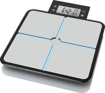 Zdjęcie produktu dla Medisana BS 460, Elektroniczna waga osobista, 180 kg, 100 g, Czarny, Szary, kg, lb, ST, Kwadrat