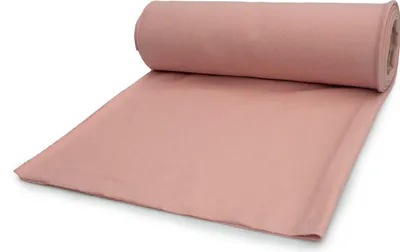 Produktbild von French Terry, Baumwolle Sweatshirtstoff, Schmutziges Rosa 50 x 185 cm