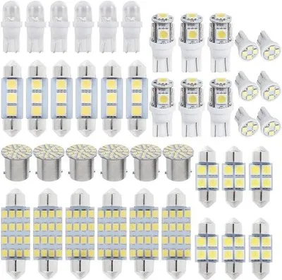 Image de Kit d'éclairage intérieur universel à 42 LED pour voiture, 12 V, blanc