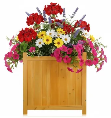 Immagine prodotto di Vaso da fiori in legno robusto per giardino