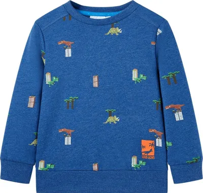 Produktbild von Kinder-Sweatshirt Dunkelblau Melange 116