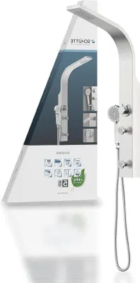Obrázok produktu pre Famanu sprchový panel z nehrdzavejúcej ocele – dažďová sprcha a ručná sprcha – kompletná súprava do sprchy