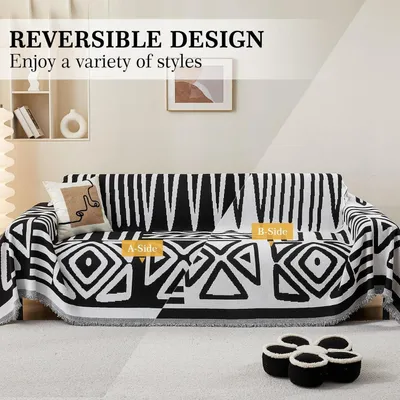 Produktbild von Sofaüberwurf Chenille 180 x 260 cm mit Quaste