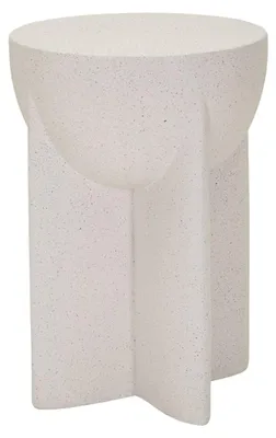 Obrázek produktu pro Odkládací stolek History v krémové barvě z MGO, Ø 33,5 × 48,5 cm