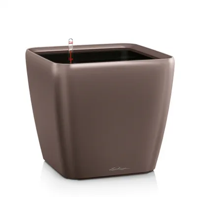 Obrázek produktu pro Lechuza Samozavlažovací květináč Quadro LS Premium, průměr 43 cm, hnědá