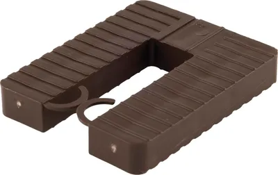 Produktbild von GLUSKE Euroklick Distanzplatte mit Sperrhaken 65 x 52,5 x 10 mm, braun, 500 Stück | Unterlegkeile - Distanzplättchen
