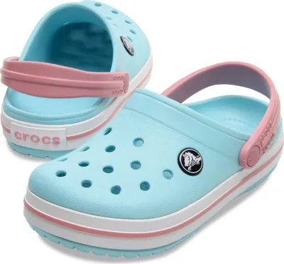 Zdjęcie produktu dla Crocs Kids' Crocband Clog Sandały Ice Blue/White 29-30