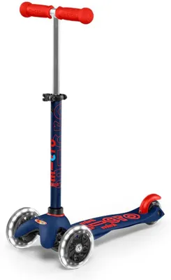 Obrázek produktu pro Micro Scooter mini micro deluxe foldable LED navy