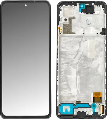 Produktbild von OEM - AMOLED Display Touchscreen Bildschirm Rahmen Onyx Grau für Xiaomi Redmi Note 10 Pro 4G