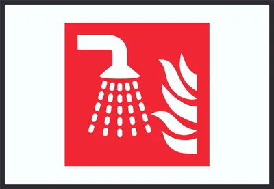 Produktbild von Wassernebelrohr Symbol Schild A6 Rückseite selbstklebend