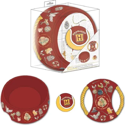 Image de Set cadeau Harry Potter rouge foncé 21,0 x 21,0 x 8,8 cm chien