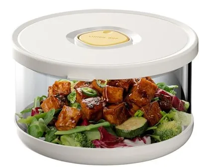 Productafbeelding van Lekkagevrije Glazen Saladecontainer met Airtight Deksel