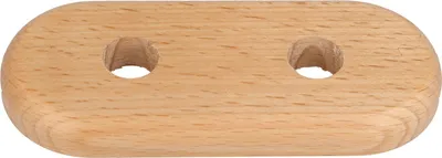 Produktbild von STEDO Echtholz-Doppelrosette - Buche - Loch: 15 mm x Aussen: 120 x 50 mm