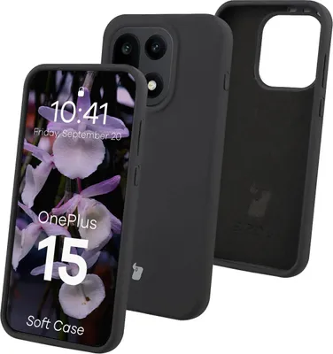 Produktbild von Silikon Handyhülle für OnePlus 15, Bizon Soft Case, Schwarz
