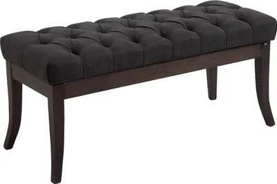 Produktbild von CLP Sitzbank Ramses Stoff antik-dunkel mit hochwertiger Polsterung | Farbe dunkelgrau Größe 100 cm