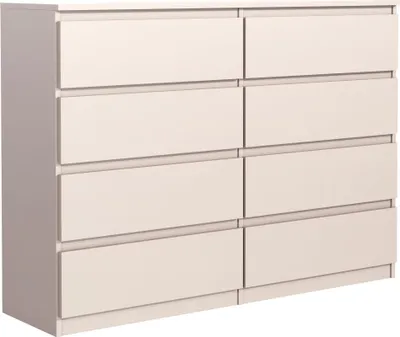 Produktbild von Mobelsta Kommode, Schrank mit Schubladen, Modernes Sideboard, Schubladenschrank, Kommodenschrank, Kaschmir 138,5x39x101,5 cm