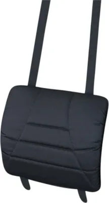 Image de Sitwell Soutien dorsal en tissu noir Coussin lombaire Coussin dorsal