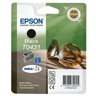 Produktbild von Epson T0431 Black Ink Cartridge (High) - Retail Pack (untagged)