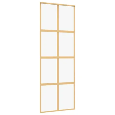 Zdjęcie produktu dla vidaXL Drzwi przesuwne Golden 76x205 cm ESG przezroczyste szkło i aluminium