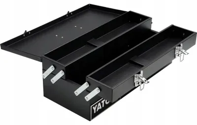 Productafbeelding van Yato - Gereedschapskist, staal AW2192 (180 mm x 460 mm x 200 mm) (zwart)