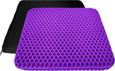 Obrázek produktu pro Gelovš¢ splachovacšª nš¢dr?ka, 1 kus, ortopedickš¢ s ergonomickou drš¢?kou a vo?tinovou strukturou, pro kancelš¢?, auto, invalidnšª vozšªk