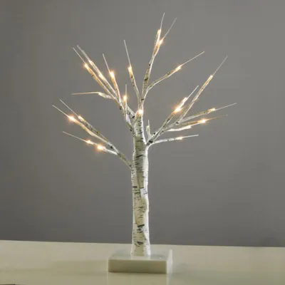 Zdjęcie produktu dla ACA Lighting choinka śnieżna, biała, 24 diody LED, bateria 3xAA ciepła biel IP20 45cm XTREWW452A
