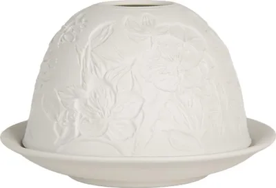 Immagine prodotto di Portacandele Clayre & Eef Ø 12x8 cm Porcellana bianca