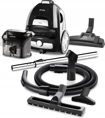 Produktbild von Amica Bagio Eco Beutelloser Staubsauger 850W Epa12 1,5L Power Control Schwarz