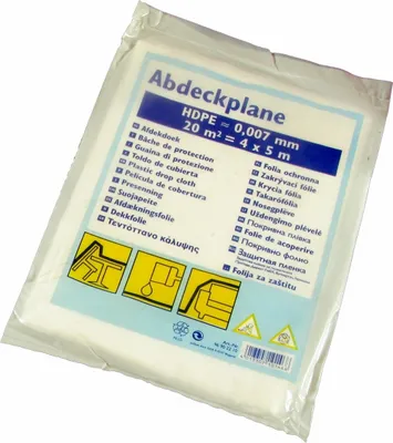 Produktbild von Abdeckfolie, 4,0 x 5,0 m / 20 m²