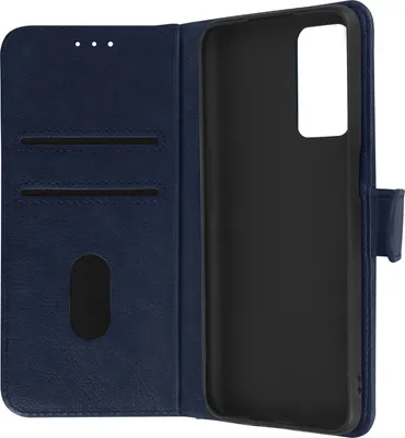 Produktbild von Avizar, Etui Kunstleder mit Standfunktion für Oppo A16 / A16s, Nachtblau