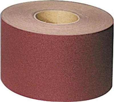 Produktbild von VSM Schleifgewebe-Sparrolle (A) braun KK 114 F, 100 mm x 50 m, Körnung: 80