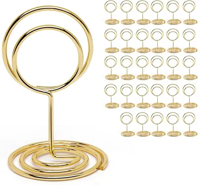 Immagine prodotto di Segnaposto numerati, 30 pezzi, color oro, per eventi