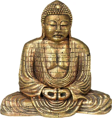 Produktbild von Nobby Aquariendekoration Buddha goldfarben betend