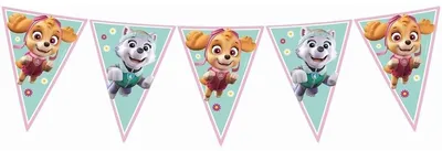 Produktbild von Paw Patrol Skye & Everest Wimpelkette
