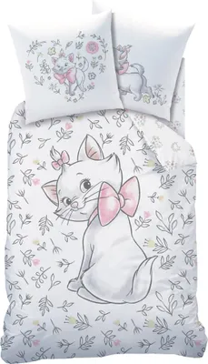 Produktbild von Disney Aristocats Bettbezug, Champetre - 140 x 200 cm + 63 x 63 cm - Baumwolle