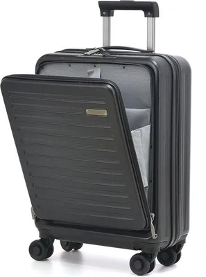 Produktbild von Famanu Handgepäckkoffer mit Laptopfach - Schwarz