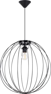 Image de Lampe suspendue ZIRO noir 1xE27 15W acier 110x50x50cm Sollux Lighting