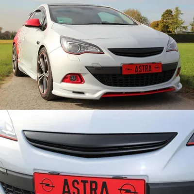 Produktbild von JOM Kühlergrill Opel Astra J GTC 3-tür Sportgrill Frontgrill schwarz ohne Emblem