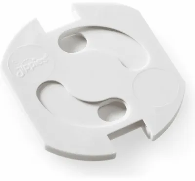 Produktbild von Jippie's Steckdosenschutz zum Drehen Weiß 12 Stück